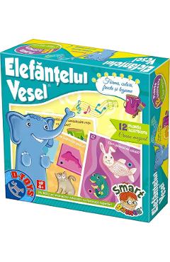 Elefantelul vesel – Forme, culori, fructe si legume